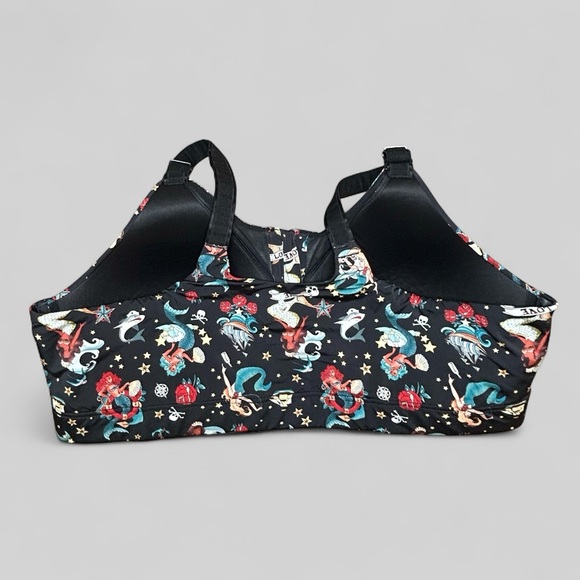 Torrid Active Wire-Free Hi-Impact Zip-Front Sports Bra Size 44B Mermaids - Picture 3 of 8